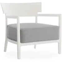 Kartell Cara Fauteuil Outdoor | Mat | White|Grey