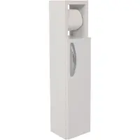 Skye Decor , Star - White, Armoires de salle de bains, Armoires de salle de bains, Blanc, 15 x 65 x 12 cm