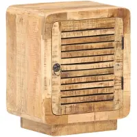 vidaXL Table de chevet 40x30x50 cm Bois de manguier brut