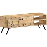 vidaXL Armoire TV 110x30x40 cm bois massif de manguier