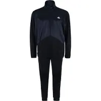 Adidas Hommes, Bas de sport, Trainingsanzug aus Satin-French-Terry (S), Bleu, Noir