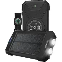 Powerplus Powerbank solaire avec chargement sans fil Beluga Qi