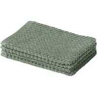 Yumeko - Gants de toilette - Coton - 15x22 - Vert