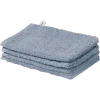 Yumeko - Gants de toilette - Coton - 15x22 - Bleu