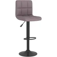 vidaXL Tabouret de bar Taupe Tissu