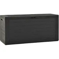 vidaXL Coffre de jardin anthracite 116x44x55 cm