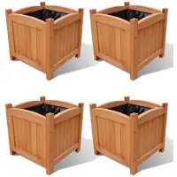 vidaXL Lits surélevés 4 pcs 30 x 30 x 30 cm
