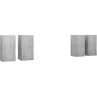 vidaXL Armoires TV 4 pcs. Gris béton 30,5x30x60 cm Bois composite