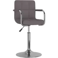vidaXL Tabouret de bar Taupe Tissu
