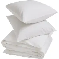 Yumeko - Parure de lit - Coton TENCEL - 200x220 - Blanche