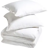 Yumeko - Parure de lit - Flanelle De Coton - 240x220 - Blanche