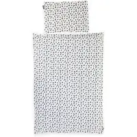 Childhome Housse de Couette Childhome Leopard Blanc (Jersey)-100 x 140 cm | Bébé