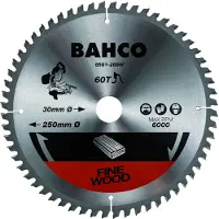Bahco Lame De Scie Circulaire Avec 40 Dents Pour Scies à Onglets Dans Le Bois 260 Mmx30 Mm