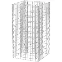 vidaXL Lit surélevé à gabion Acier 50x50x100 cm