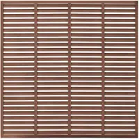 vidaXL Clôture à lamelles WPC 180x180 cm Marron