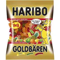 Haribo Bonbons Oursons D'Or En Sachet De 1 Kg