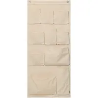 Ferm Living Pochettes murales - Toile XL - 70x160 cm - Off-White - - UneTaille - Rangement