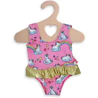 Heless Maillot de bain poupée licorne