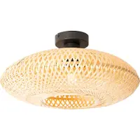 QAZQA Plafonnier oriental en bambou 40 cm - Ostrava