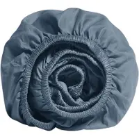 Yumeko Drap-Housse Yumeko Faded Blue (Satin)-140 x 200 cm