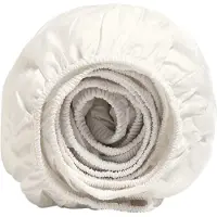 Yumeko - Drap housse - Satin De Coton - 90x210x30 - Blanche