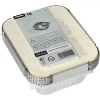 Papstar Aluminium-Schale, eckig mit Deckel