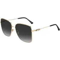 Jimmy Choo Hester-s-2m2 Woman Sunglasses Doré Black Femme