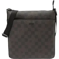 JOOP! Sac à bandoulière 'Piazza Milian' brun foncé / noir