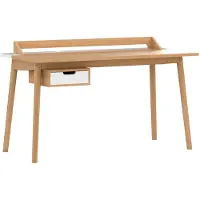 Harto Honoré Bureau Natural Oak | White