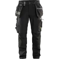 Blakläder 1599 Pantalon De Travail Avec Empiècements Stretch Et Poches À Clous - Noir - Taille 44 (XS)