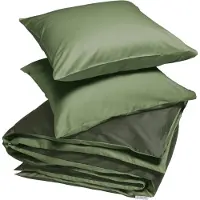 Yumeko - Parure de lit - Satin De Coton - 200x220 - Vert