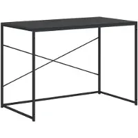 vidaXL Table d'ordinateur noir 110x60x70 cm bois composite
