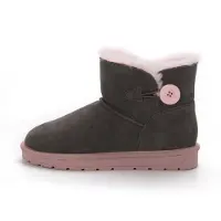 Gooce Après-ski 'Geetika' gris foncé / rose