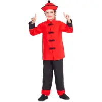 MOM Chinese Dragon Kids Costume Rouge 7-9 Years