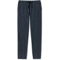 Schiesser Pantalon de pyjama 'Mix & Relax' bleu nuit / blanc
