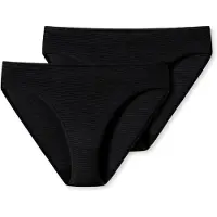 Schiesser Slip gris clair / noir