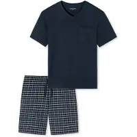 Schiesser Pyjama Schiesser Homme 159636 Blue-Taille 54