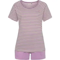 Vivance Pyjama 'Dreams' crème / violet