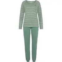 Vivance Pyjama jaune pastel / émeraude