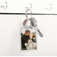 Yoursurprise Set de porte-clés photo transparent - 50 pièces (double face)