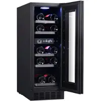 Temptech Réfrigérateur à vin Sommelier avec 2 zones pour 17 bouteilles