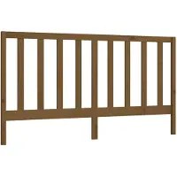 vidaXL Tête de lit marron miel 206x4x100 cm Pin massif