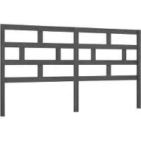 vidaXL Tête de lit Gris 186x4x100 cm Bois massif de pin