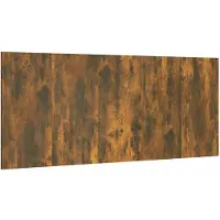 vidaXL Tête de lit chêne fumé 200x1,5x80 cm Bois composite