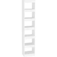 vidaXL Bibliothèque/Séparateur de pièce Blanc 40x30x198 cm
