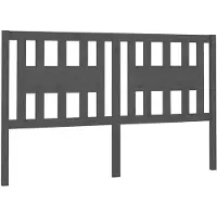 vidaXL Tête de lit Gris 186x4x100 cm Pin massif