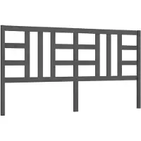 vidaXL Tête de lit Gris 186x4x100 cm Pin massif