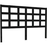 vidaXL Tête de lit noir 145,5x4x100 cm pin massif