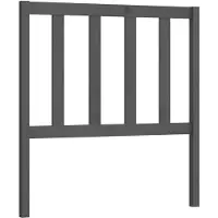 vidaXL Tête de lit Gris 106x4x100 cm Pin massif