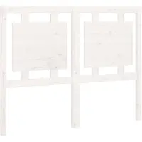 vidaXL Tête de lit blanc 125,5x4x100 cm pin massif